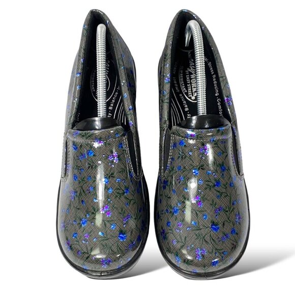 Easy Works By Easy Street Non-Slip Work Clogs Women's 11M Floral Leeza Shoes - Picture 2 of 10